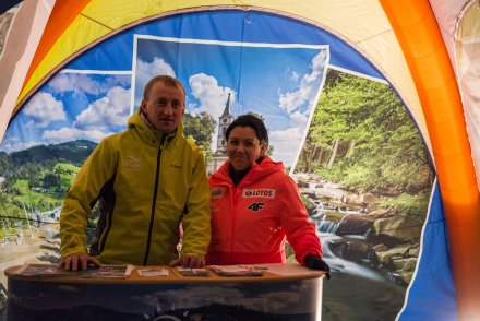 Punkt informacyjny PŚ na Placu Hoffa